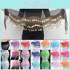 Belly Costume Womens Hip Dance Scarf Accessories Waist Chain Belt Skirt 3 Rows Gold Silver Coins