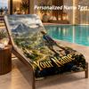 Zelda Custom Name Beach Towel Large Soft Towel for Indoor Bathroom Outdoor Beach