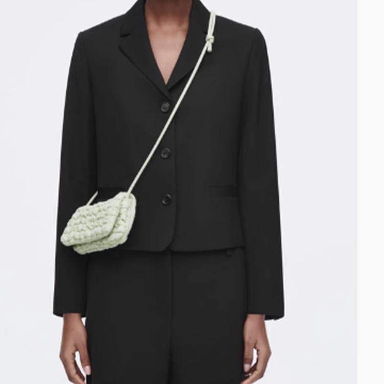 COS Fashionable Versatile Portable Polyester Crossbody Bag Small Women Bags Light-Green 1248879005
