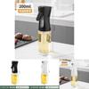 High-quality 220ml Glass Oil Spray Bottle For Kitchen Air Fryer Oil Sprayer Glass Edible Oil Sprayer Mist Bottle Atomizer Oil Can