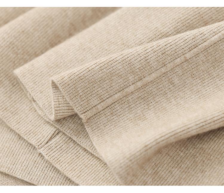 New White Wide-Leg Knitted Pants with Drawstring - Loose, Thickened, Plus Size for Autumn & Winter Casual Wear