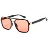 New High-end Square Frame Fashion Double Beam Sunglasses For Men And Women Uv Resistant Versatile Sunglasses M5240