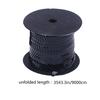 Black 6Mm Flat Spangle Sequin Ribbon Elastic String Sequins for DIY Attire Bridal Wedding Embroidery Textile Decoration