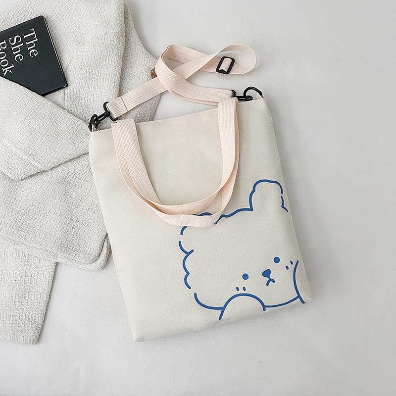 Large Capacity Underarm Canvas Bag Women's 2025 New Casual Commuter Shopping Bag Student Shoulder Canvas Bag for Class