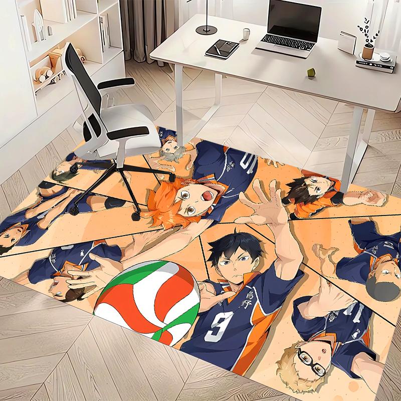 Haikyu Printed Absorbent Washable Carpet, Non-Slip Bathroom Mats, Kitchen Rugs, Yoga Mat,Living Room Entrance, Camping Picnic Rugs