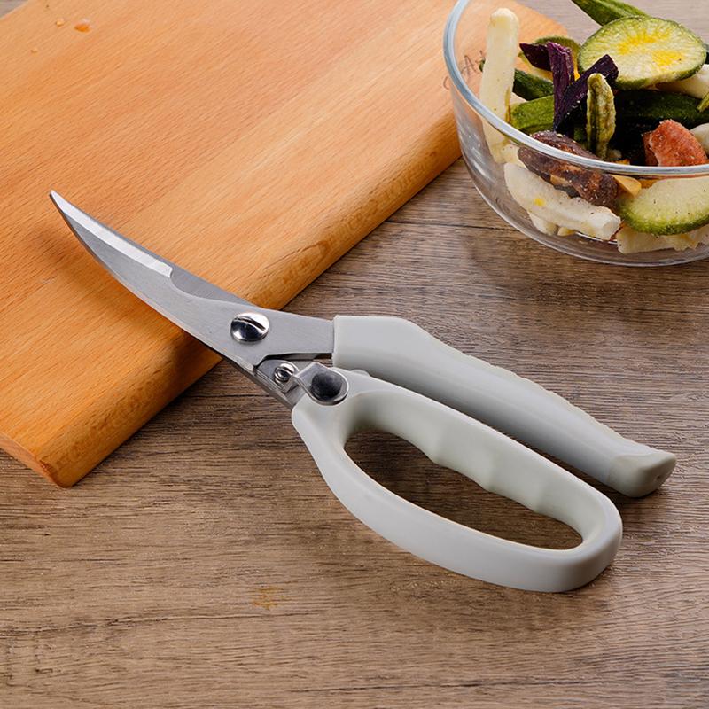 8-in-1-Multifunktionsschere für Hühnerknochen, Klinge aus rostfreiem Stahl, Griff aus PP und TPR, Küchenscherenwerkzeug für zu Hause