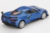 MINI GT Scale Scale Model of the 2023 Chevrolet Corvette Z06 in Elkhart Lake Blue Metallic Finished Model 1/64 (Right-Hand Drive) - MGT00892-R