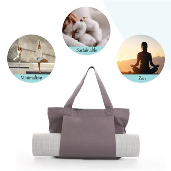 Yoga-/Pilatesmattentasche, multifunktional, große Kapazität, Canvas-Handtasche, tragbare Outdoor-Trainingsgeräte, Yoga-Pad