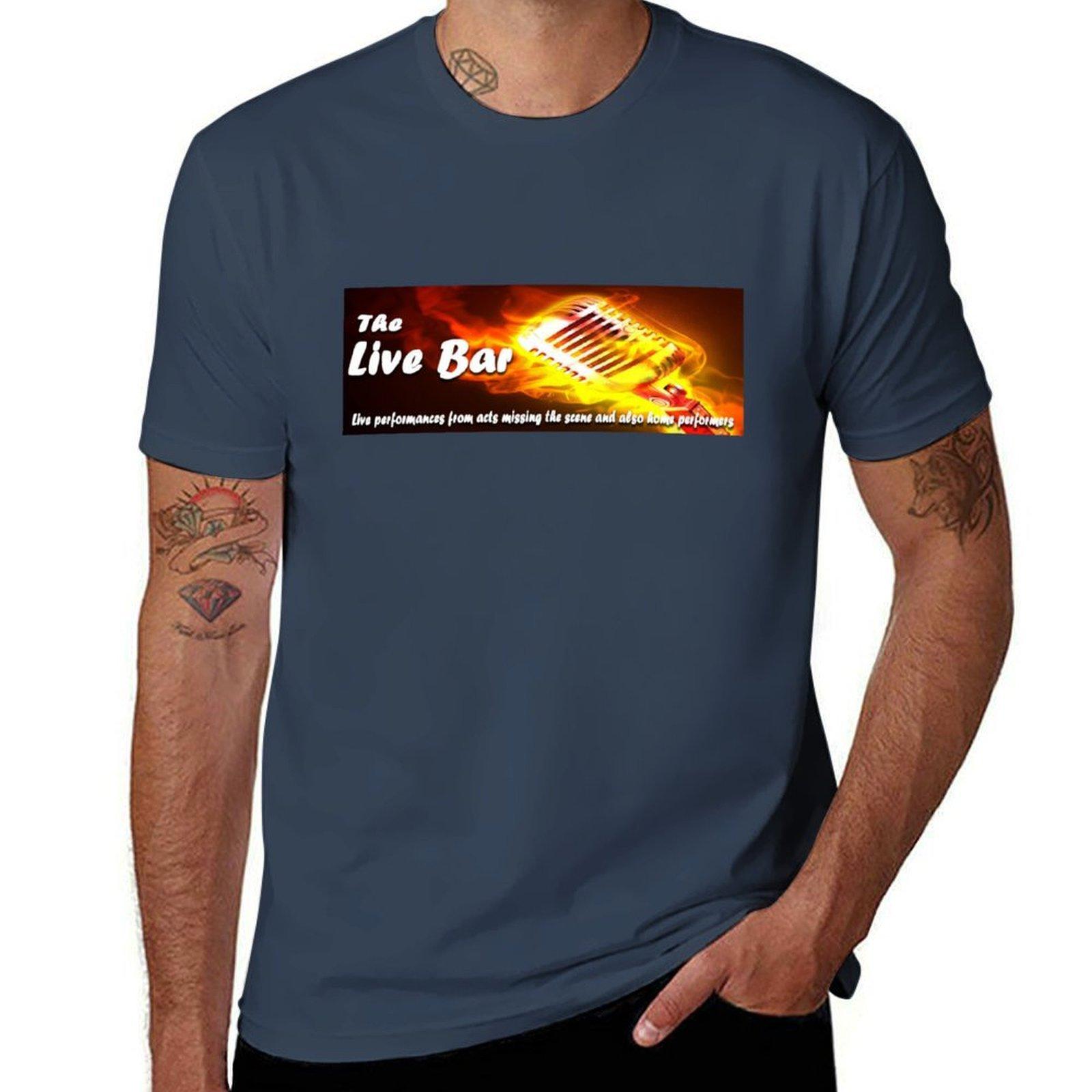 Live Bar Logo TShirt Breathable Mesh Panel TShirt S