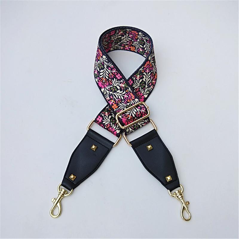 Ribbon Replaceable Adjustable Strap One Shoulder Oblique Cross Ethnic Style Long Shoulder Strap Women's Bag Strap Accessories