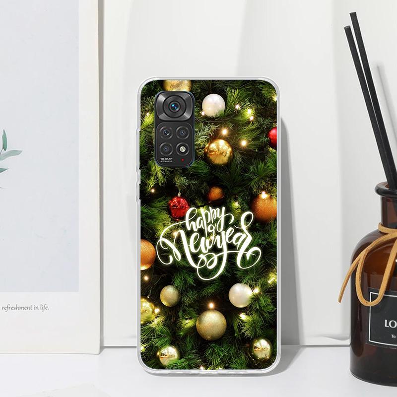 Merry Christmas Tree Snow Phone Case For Xiaomi Redmi Note 15 13 14S 14 Pro Plus 12S 11S 10S 12 11E 10 11T Art Fundas Back Cover