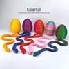 3D Printed Viper Egg Set: Articulated Small Snake Figurine Desktop Ornament Toy for Children