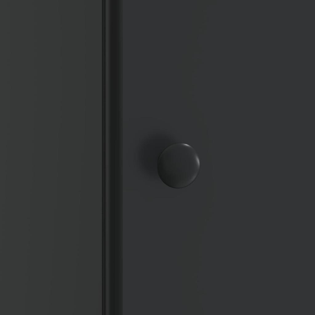 Nightstand Black 43 x 34.5 x 50 cm Particleboard