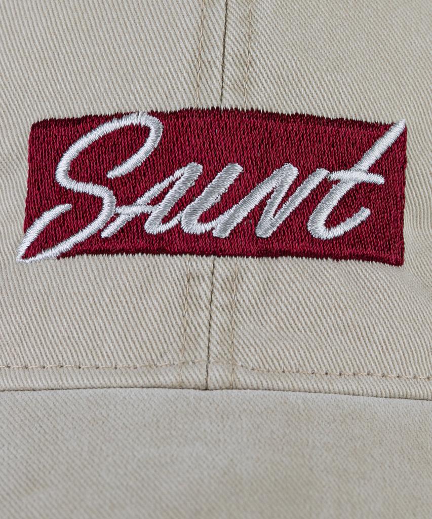 Wig Saint Box Logo Cation Washed Ball Cap - Light Beige