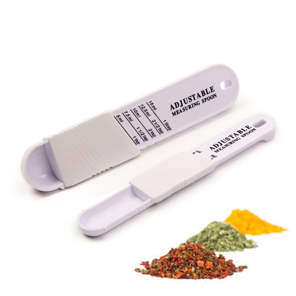 Tea Adjustable Tablespoon with Scale Baking Tool Measuring Cups Measuring Spoons Set Sugar Scoop