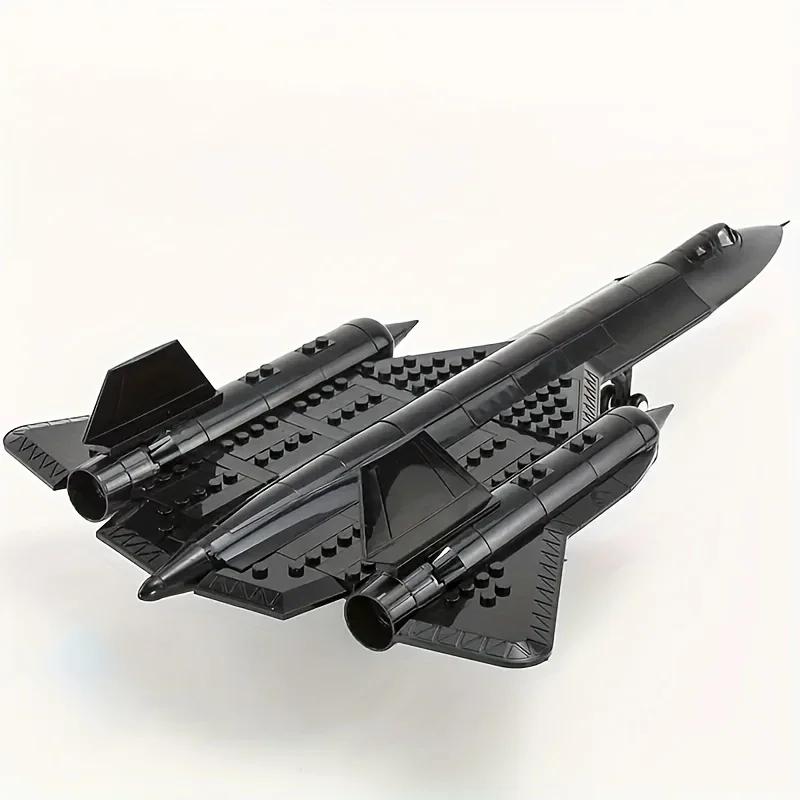 183PCS  Military SR-71 Blackbird Scout Small Tech Blocks, Collectible Block Toys for Halloween, Christmas Gifts