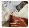 Women's Large Capacity Crossbody Bag - 2023 Spring/Summer Retro Wide Strap Bucket Bag with High-Quality Texture