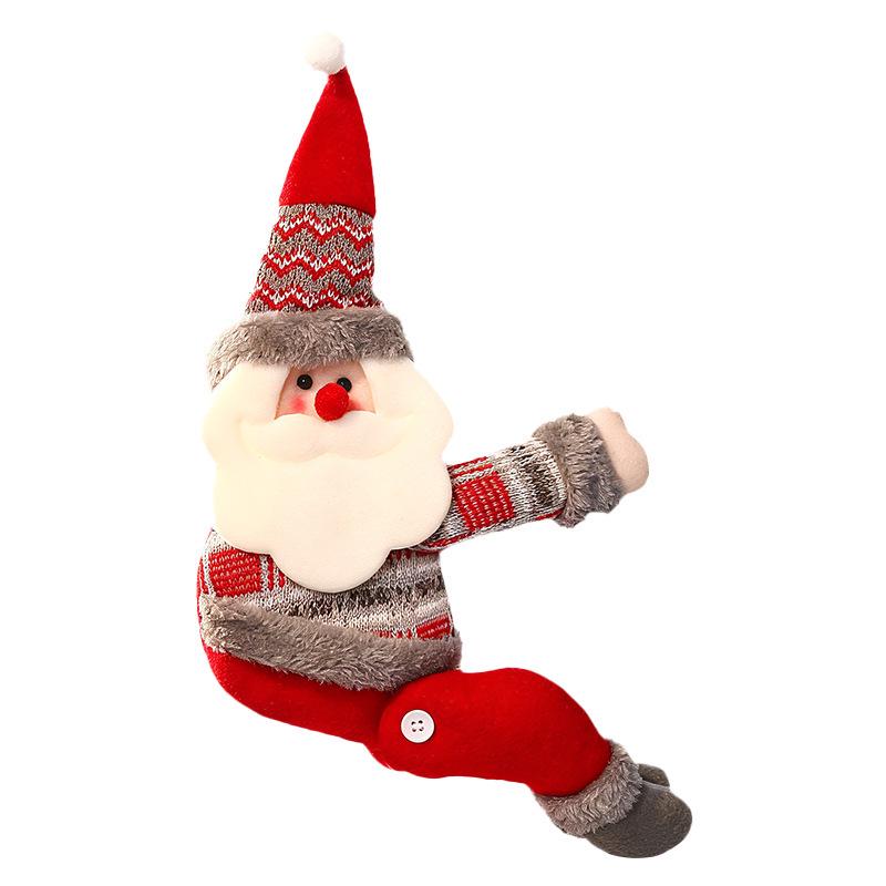 Christmas Curtain Tie-Back Cartoon Doll Decoration for Windows
