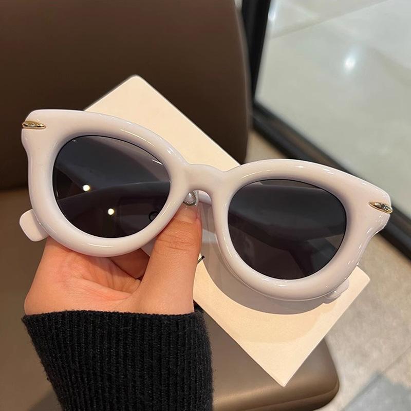 New  Luxury Brand Designer Bubble Big Frame Round Sunglasses Women For Men  Sun Glasses Vintage Popular Punk Pink Shades
