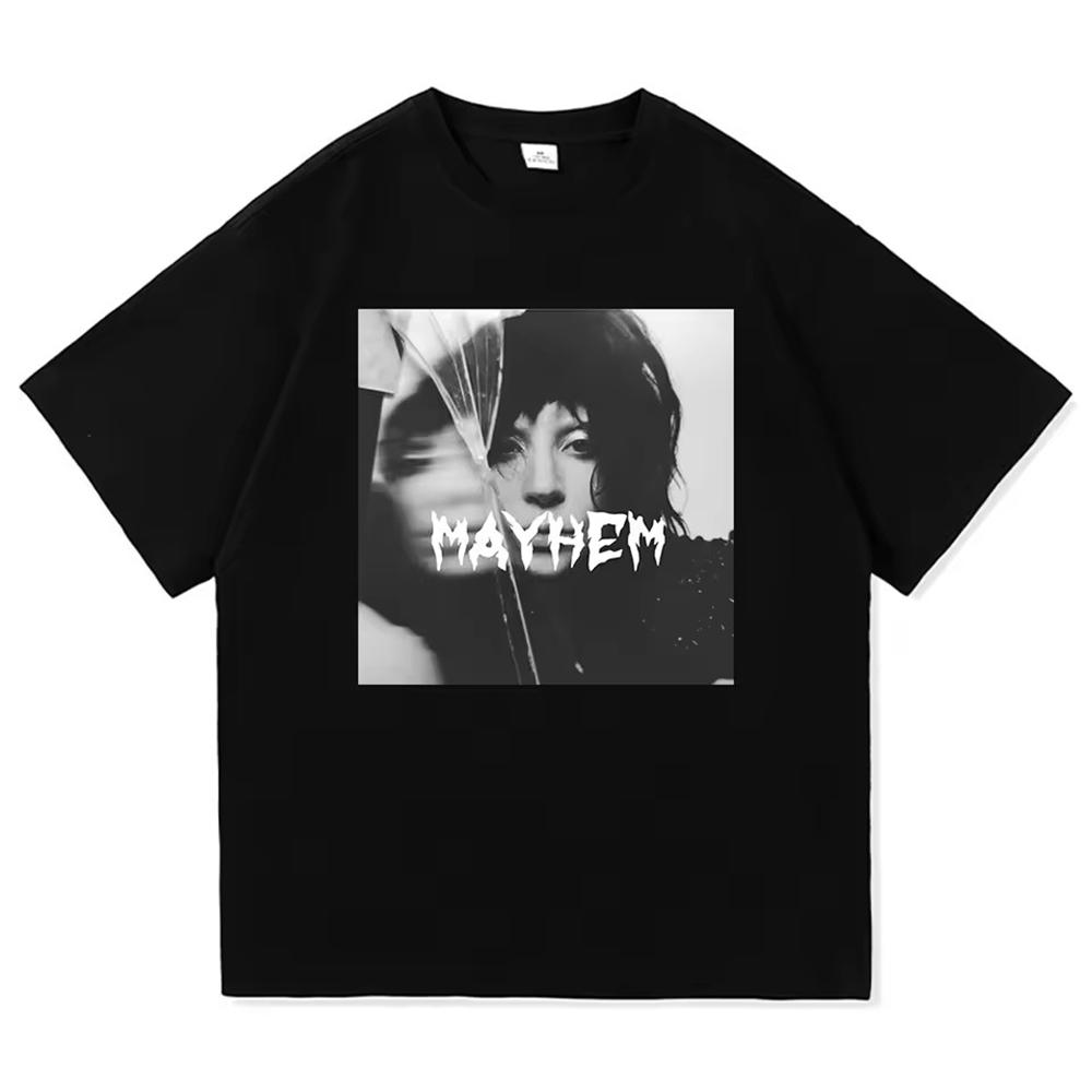 Lady Gaga Mayhem New Album Tee Shirt Homme New in Top Tees Men Clothing short sleeve Round Neck Printing Pullover T-Shirt 50513