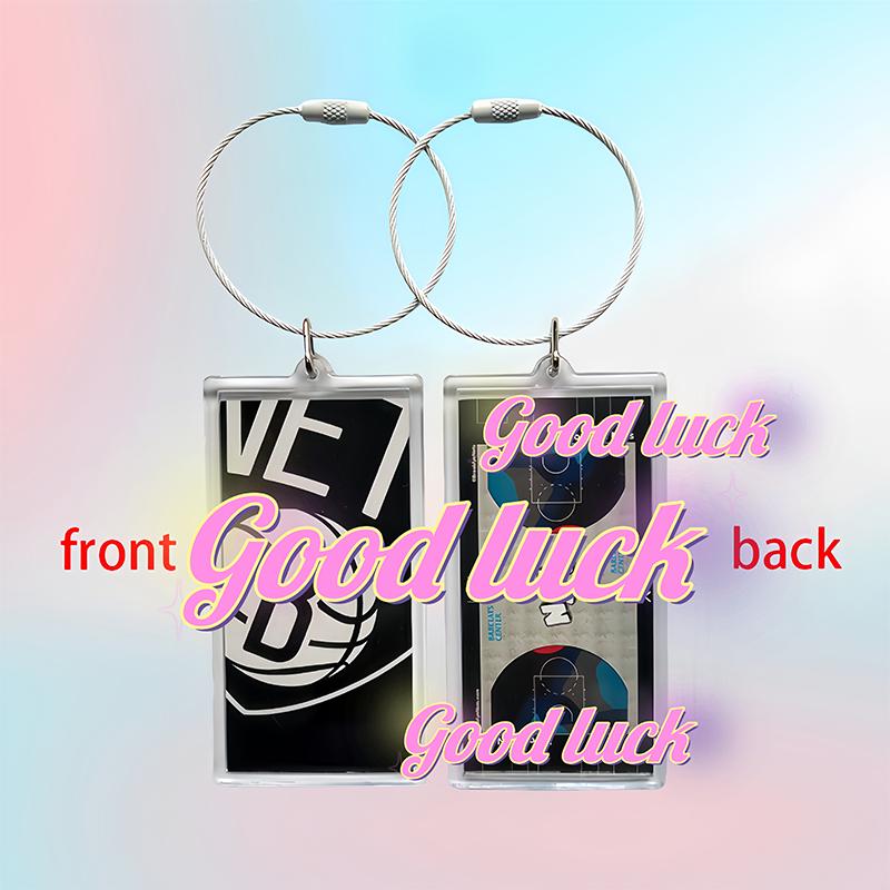Sports Backpack Handbag Team Keychain Idol Star Basketball Court Keychain