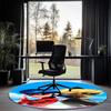 Miraculous Tales of Ladybug Cat Noir Printed Round Rug Carpet Chair Rug Area Rug Entryway Doormats,for Office Chair Living Room Bedroom Kitchen Room.
