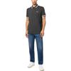 HUGO BOSS Polo Shirts Men's Charcoal Black Polo Collar Moderate Straight Fit 50468983-010