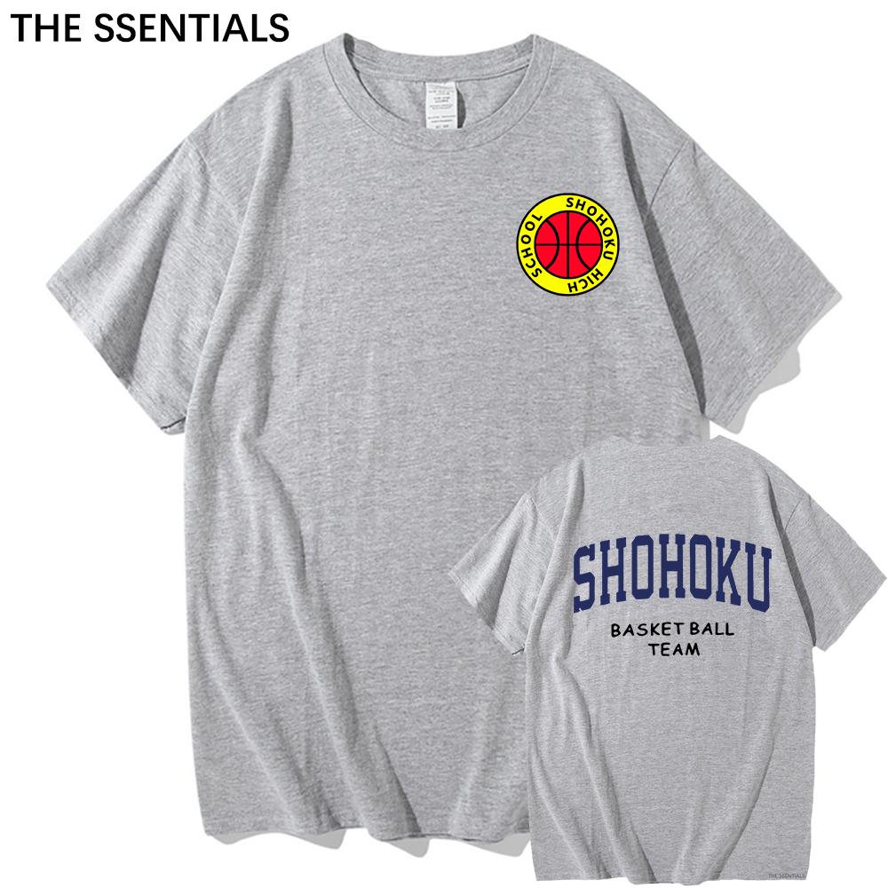 Anime Slam Dunk T Shirt Unisex /Women Harajuku Graphic Hanamichi Tshirt Unisex Unisexga Cartoon Aesthetic Letter Print Cotton Tee Shirt