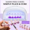 Butterfly Magnetic Nail Holder Stands Glowing Manicure Practice Training Display Stand Magnetic Press On Nail Practice Fake Nail