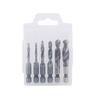 6Pcs/Box Hex Shank Hss Screw Thread Metric Tap Drill Bits Screw Machine  Compound Tap M3 M4 M5 M6 M8 M10 For Carpenter Tools