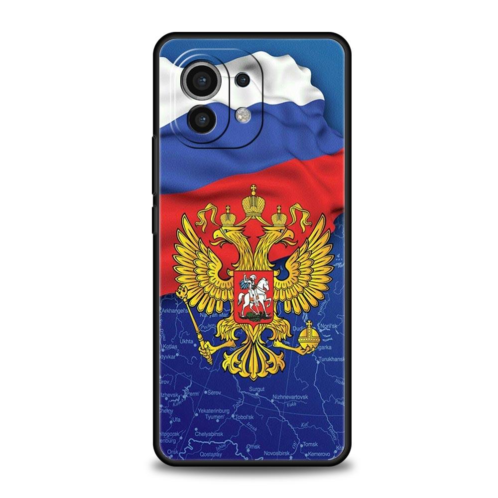 Russian Flag Phone Case For Xiaomi Mi 17 15T 15 14 14T 13T 12T Pro 12 13 Lite 5G 11T Poco X6 X7 X5 Pro Soft Cover