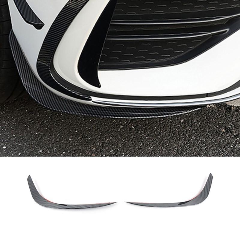 Carbon Fiber Color Car Front Foglight Lip Wing Spoiler Trim Strips For Mercedes Benz C Class W206 - Exterior Accessories