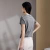 SOFSIL 2026 Summer Plain Short Sleeve T-Shirt for Women