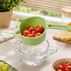 Large Capacity Fruit Washing Drain Basket 2-IN-1 Fruit Clean Colander  Family Gathering