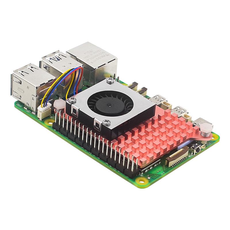 Raspberry Pi 5 Adjustable Turbo Silent Fan with Copper Heatsink