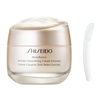 SHISEIDO Benefiance Wrinkle Smoothing Cream Enriched 50g Cream Floral Green Scent Dry Fine Wrinkles Moisturizing Shiseido [Official] Cream/Eye