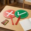 5Pcs Dual Sided Yes No Paddle Fan True/False Classroom Voting Boards  Activity Prop