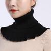 Decoration Accessories Windproof Knitted Bib Fake Collar Female Wool Scarf Korean Style Scarves