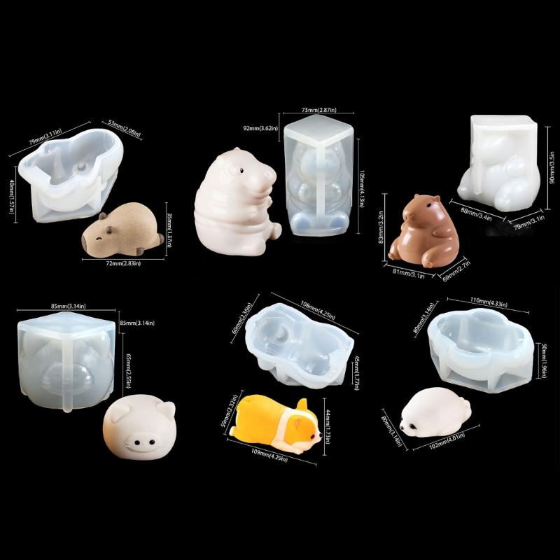 Lustige Tierpuddings Silikonformen für Fondant Schokolade und Backen Ideal für Hobbybäcker und Heimwerker