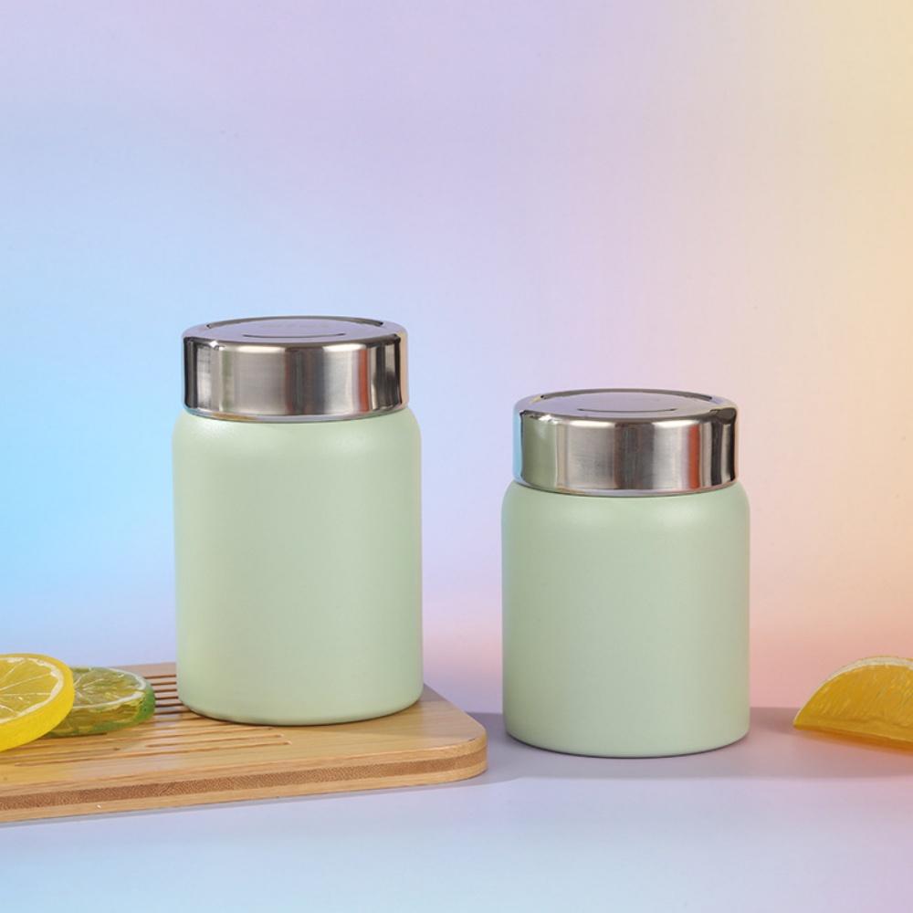 Portable Pocket Size Stainless Tumbler Retain Original Beverage Flavor for Coffee Juice Single Serving Drink 280ml светло-зеленый