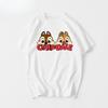 Chip Dale Cartoon Characters Graphic Tee T-shirt