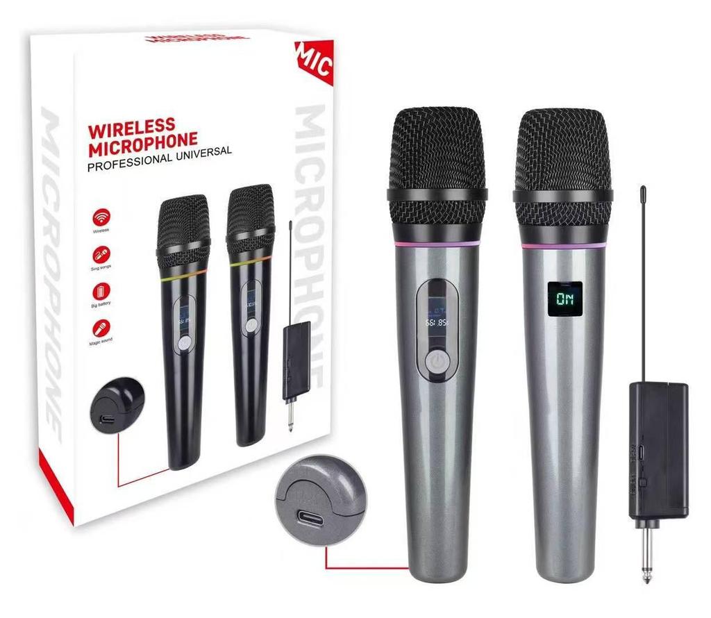 Professional V23 Wireless Microphone: Cross-Border, Dual Handheld, Outdoor, U Segment, Charging Conference & KTV System.