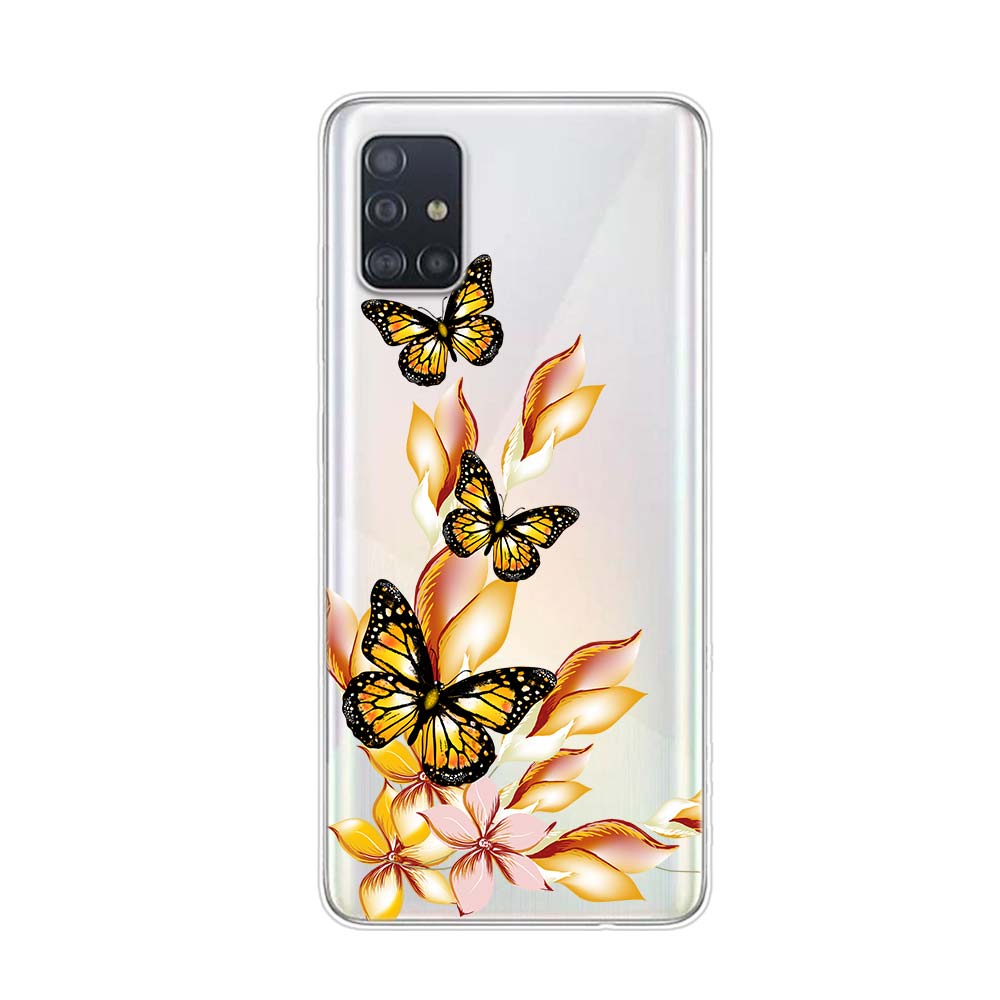 Fluture frumos pentru Samsung Galaxy A01 A11 A12 A22 A21S A31 A41 A42 A51 A71 A32 A52 A72 A02S Husa din silicon