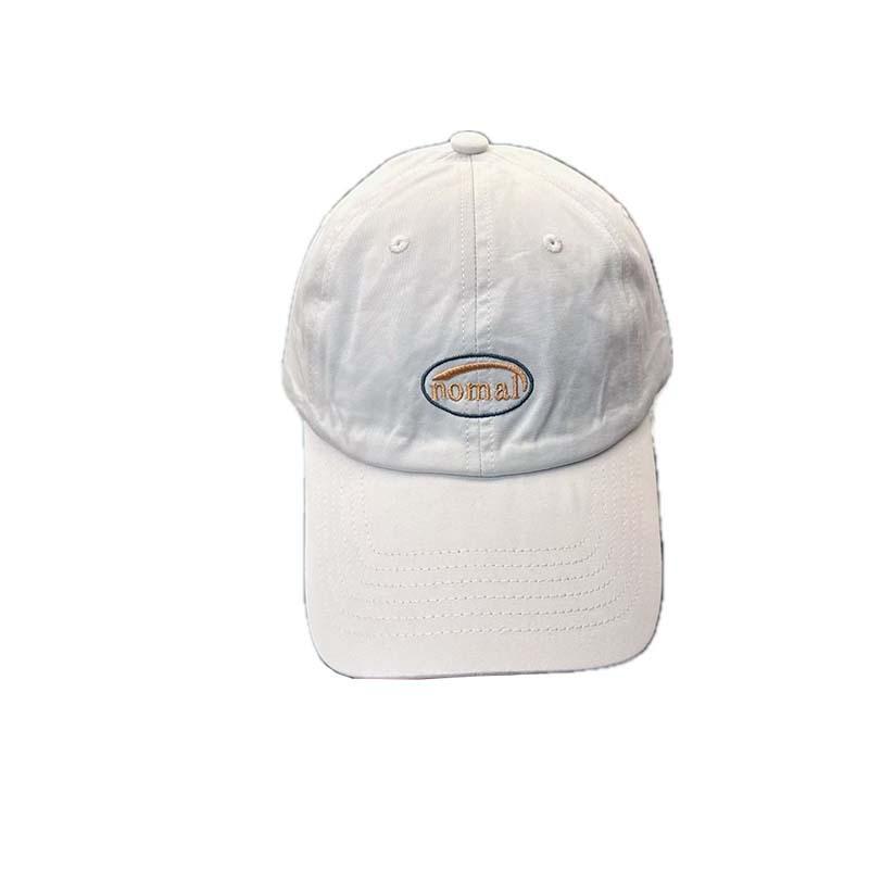 Korean Version Of The Korean Version Of The Embroidered Letter Soft Top Baseball Cap Female Face Small Street Cap Tide