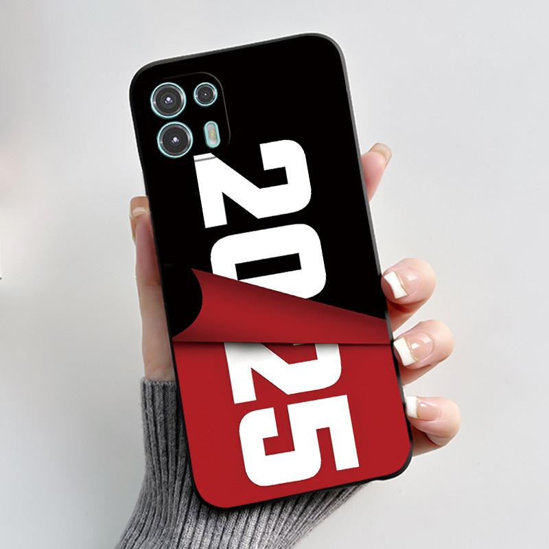 For Motorola Edge 20 Lite Case XT2139-1 Pretty Girl Cute Heart Rabbit Black TPU Silicone Back Cover For Moto Edge 20 Fusion Case