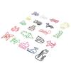 100pcs Paper Clips Colorful Cute Exquisite Mini Metal Paperclips for Party Invitation Cards Students