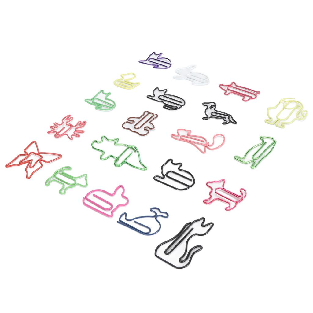 100pcs Paper Clips Colorful Cute Exquisite Mini Metal Paperclips for Party Invitation Cards Students