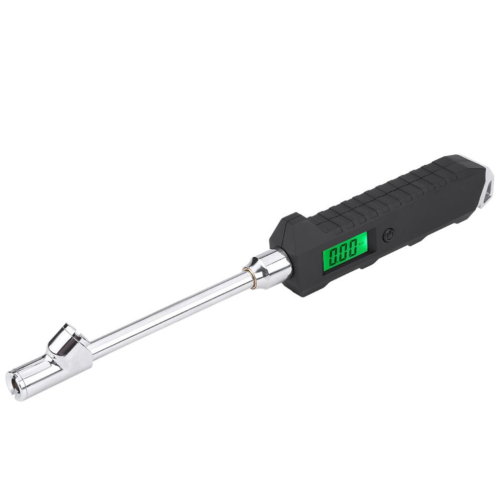 Stainless Steel Dual Head Portable Digital Tire Pressure Gauge 200PSI for Car Truck Motorcycle