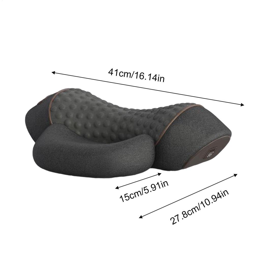 Heated Neck Pillow Muscle Relax Pillow Memory Foam Ergonomic Electric Relief Support Cervical Portable Massager For Neck Back