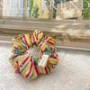 Scrunchie Multi Styles Floral Plaid Soft Fabric Minimalist Versatile Women Hair Tie Hair Accessories